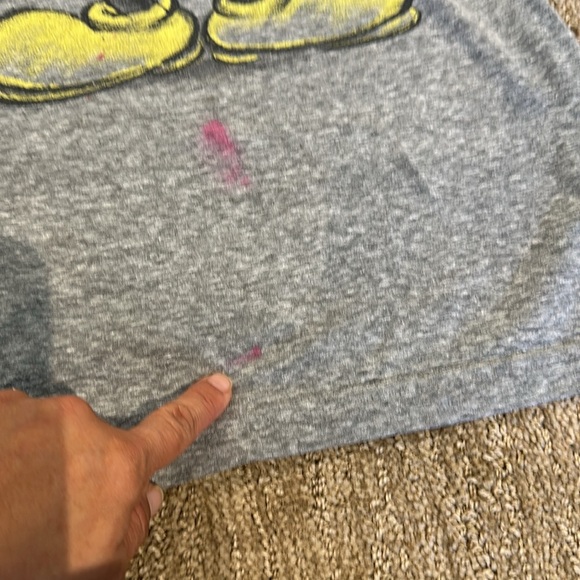Disney Mickey Mouse Unisex Shirt Gray Size S - Picture 3 of 7